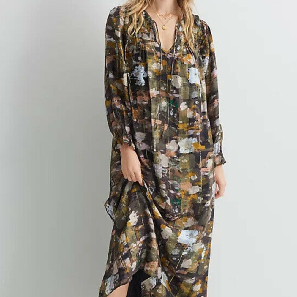 Anthro long sleeve dress